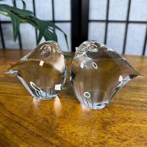 Vintage Baby Birds Figurines Paperweight Sculpture Statues MCM